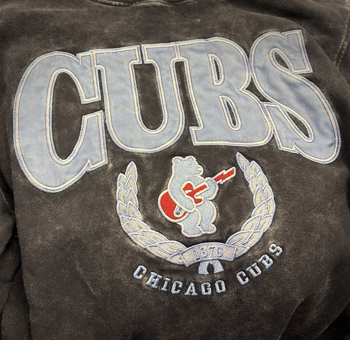 Chicago Cubs New Era Rock Bear Crest Crewneck Sweatshirt
