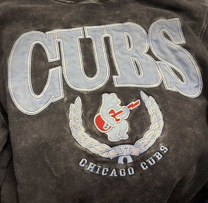 Chicago Cubs New Era Rock Bear Crest Crewneck Sweatshirt