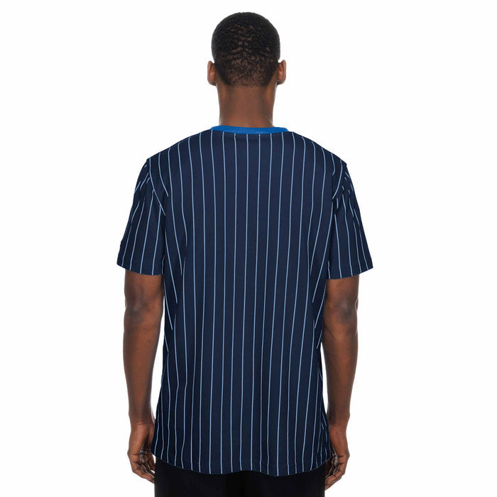 Chicago Cubs New Era Rock Bear Navy Pinstripe T Shirt
