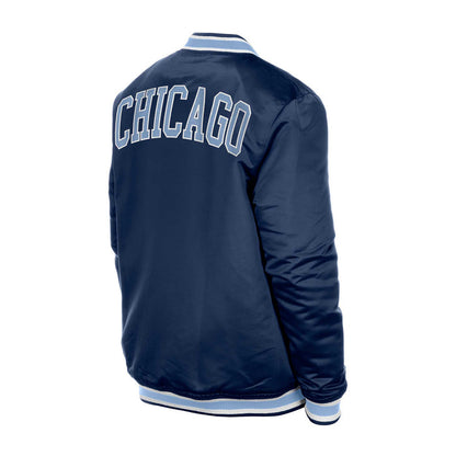 Chicago Cubs New Era Rock Bear Satin Snap Jacket