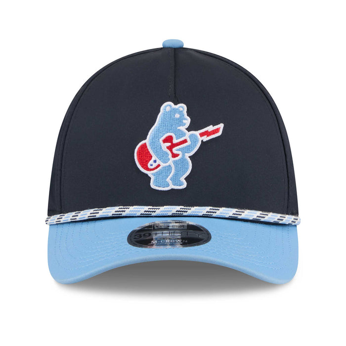 Chicago Cubs New Era Rope Rock Bear 39THIRTY A-Frame Stretch Fit Cap