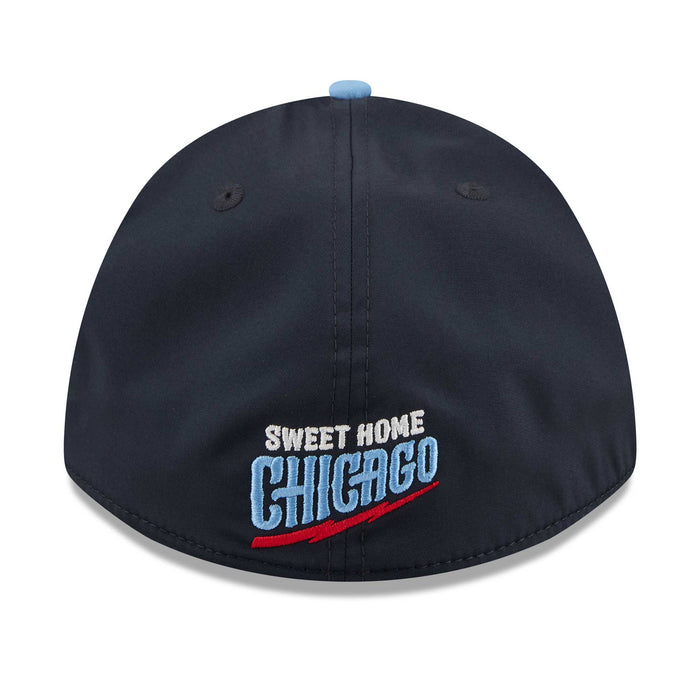 Chicago Cubs New Era Rope Rock Bear 39THIRTY A-Frame Stretch Fit Cap