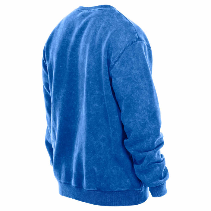Chicago Cubs New Era Royal Blue 1984 Bear Crest Crewneck Sweatshirt