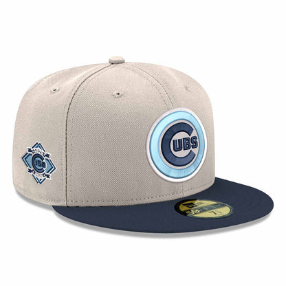 Chicago Cubs New Era Stone Night Shift Bullseye 150 Year Anniversary 59FIFTY Fitted Cap