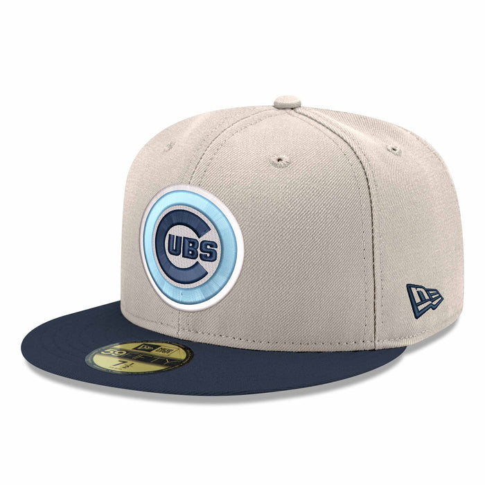 Chicago Cubs New Era Stone Night Shift Bullseye 150 Year Anniversary 59FIFTY Fitted Cap