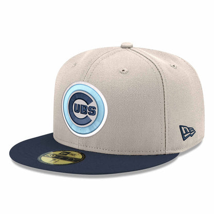 Chicago Cubs New Era Stone Night Shift Bullseye 150 Year Anniversary 59FIFTY Fitted Cap