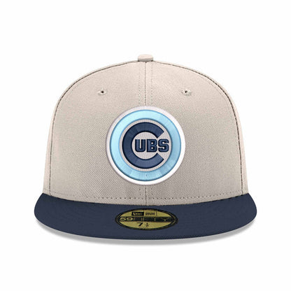 Chicago Cubs New Era Stone Night Shift Bullseye 150 Year Anniversary 59FIFTY Fitted Cap