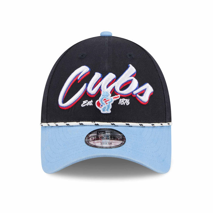 Chicago Cubs New Era Team Youth Loyal 9FORTY Rope Snapback Adjustable Cap