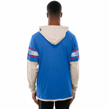 Chicago Cubs New Era Two Tone Retro Gamer Bullseye Hooded Sweatshirt