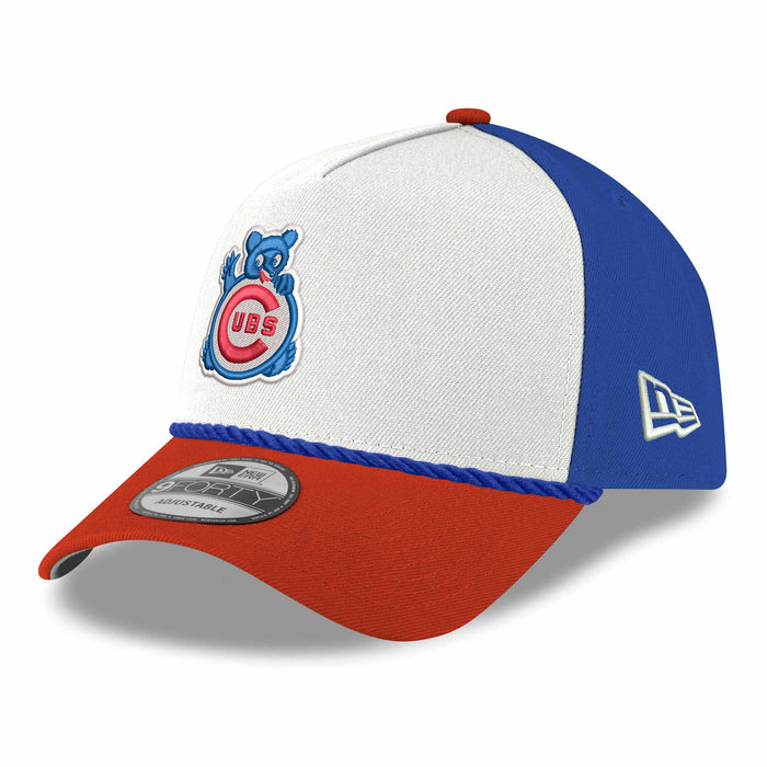 Chicago Cubs New Era Waving Bear 150 Year 9FORTY A Frame Rope Adjustable Cap