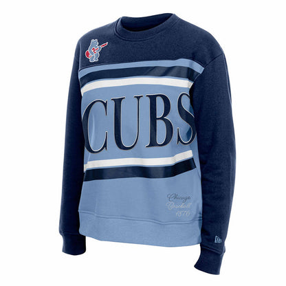 Chicago Cubs New Era Women's Blues Alternate Crewneck Sweatshirt