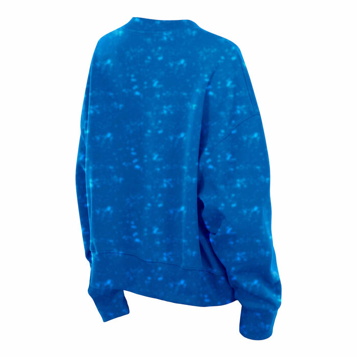Chicago Cubs New Era Women's Bullseye Royal Crested Crewneck Sweatshirt