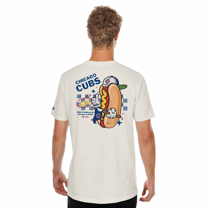 Chicago Cubs New Era World Famous Two Sided Hot Dog T Shirt
