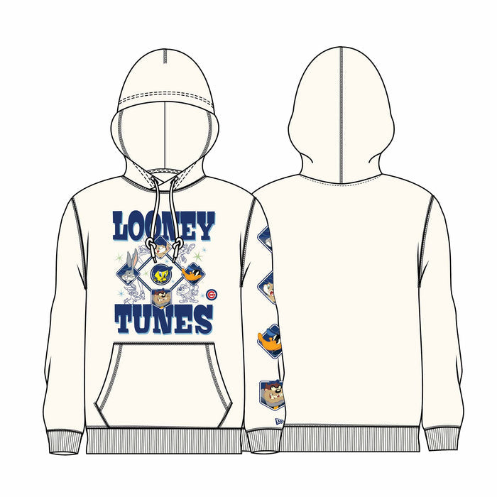 Chicago Cubs New Era X Looney Tunes Pullover Hooded Sweatshirt