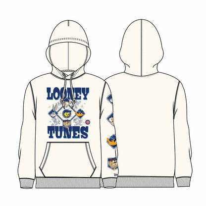 Chicago Cubs New Era X Looney Tunes Pullover Hooded Sweatshirt