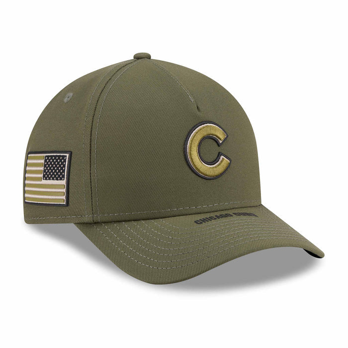 Chicago Cubs New Era Youth 2026 Armed Forces Day 9FORTY Mid Crown Adjustable Cap