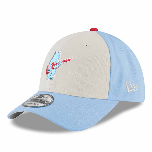 Chicago Cubs New Era Youth Rock Bear Chrome Sky 9FORTY Adjustable Cap