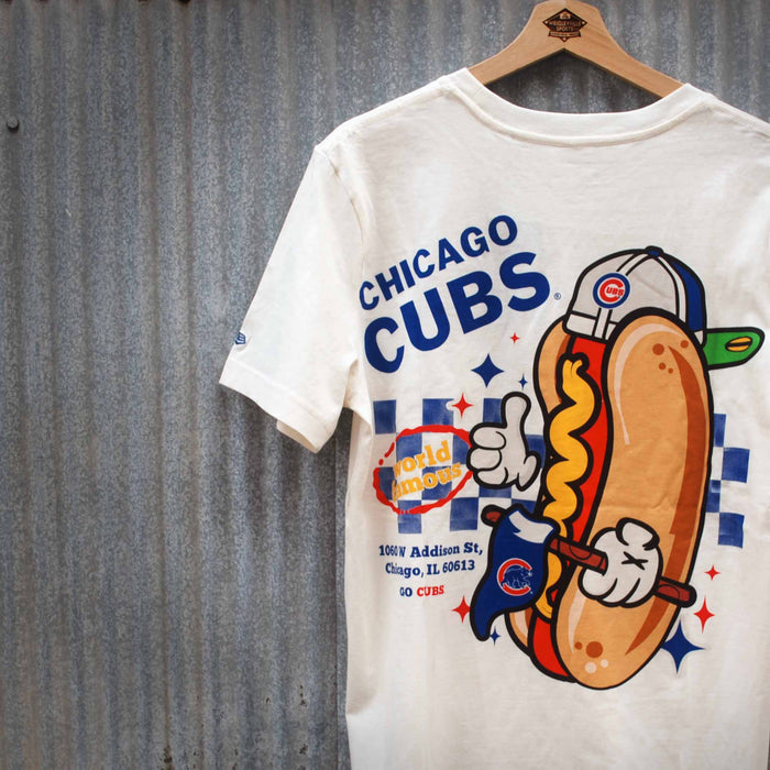 Chicago Cubs New Era Youth World Famous Two Sided Hot Dog T Shirt
