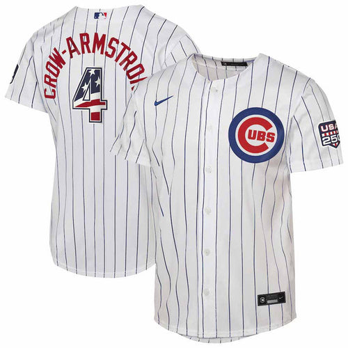 Chicago Cubs Pete Crow-Armstrong Youth 2026 July 4th Replica Jersey