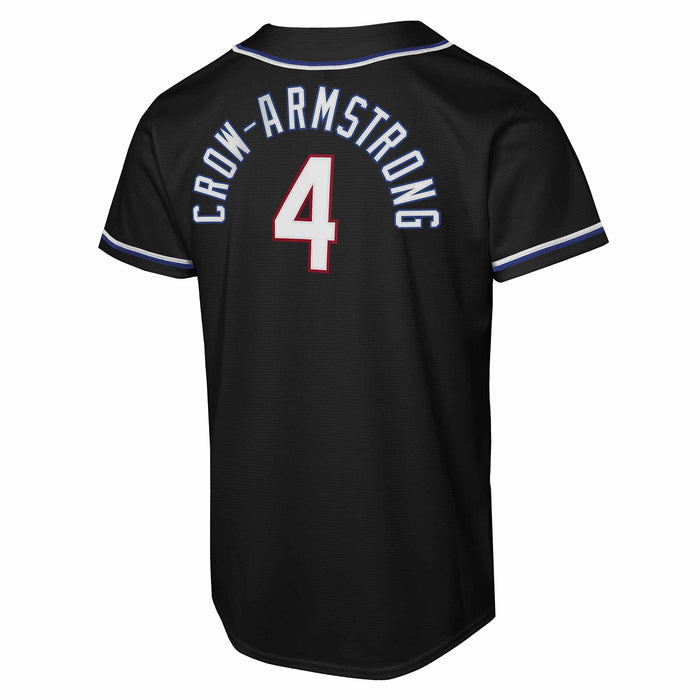 Chicago Cubs Pete Crow-Armstrong Nike Youth Carbon Black Home Run Jersey