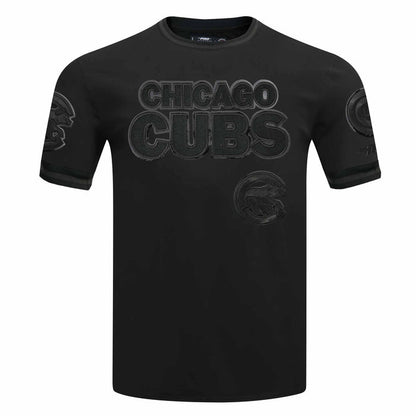 Chicago Cubs Pro Standard Triple Black Heavyweight Jersey T Shirt