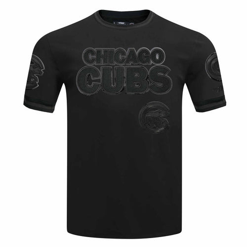 Chicago Cubs Pro Standard Triple Black Heavyweight Jersey T Shirt