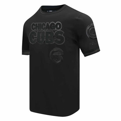 Chicago Cubs Pro Standard Triple Black Heavyweight Jersey T Shirt