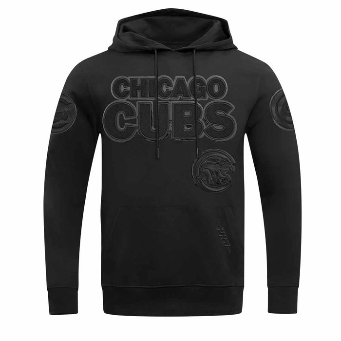 Chicago Cubs Pro Standard Triple Black Hooded Sweatshirt