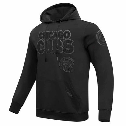 Chicago Cubs Pro Standard Triple Black Hooded Sweatshirt