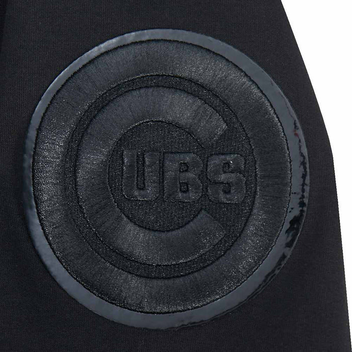 Chicago Cubs Pro Standard Triple Black Hooded Sweatshirt