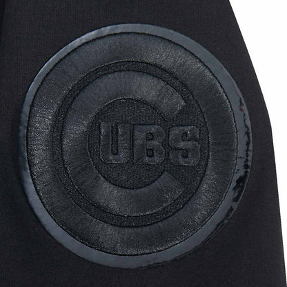 Chicago Cubs Pro Standard Triple Black Hooded Sweatshirt