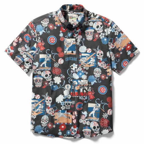 Chicago Cubs Reyn Spooner Dia de los Muertos Hawaiian Shirt