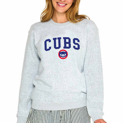 Chicago Cubs Soft As A Grape Women's Nantucket Crewneck Sweatshirt