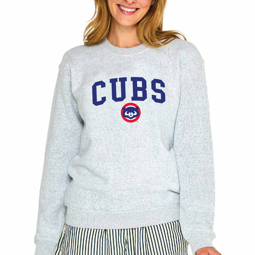 Chicago Cubs Soft As A Grape Women's Nantucket Crewneck Sweatshirt