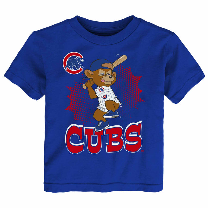 Chicago Cubs Toddler Clark The Bear Mascot 3.0 Short Sleeve T Shirt