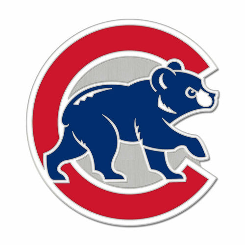 Chicago Cubs Walking Bear Logo Pin