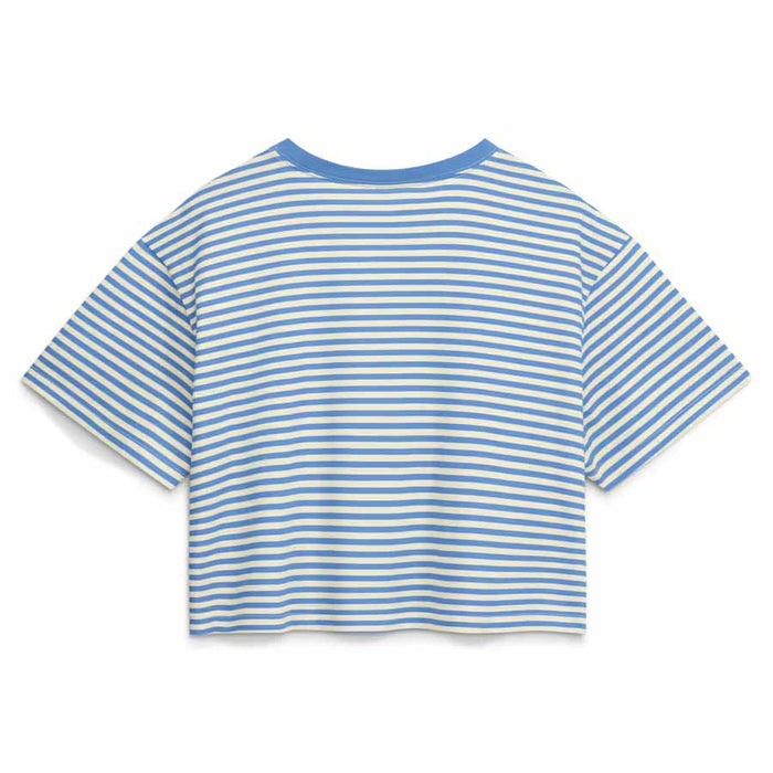 Chicago Cubs Nike Women's Cooperstown Striped Logo Crop T Shirt