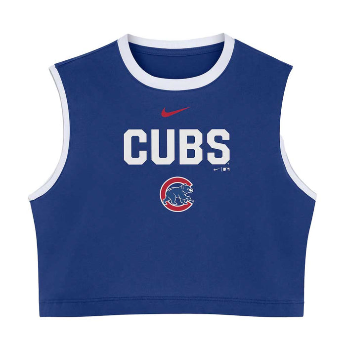 Chicago Cubs Nike Women's Royal Blue Loose Crop Tank Top