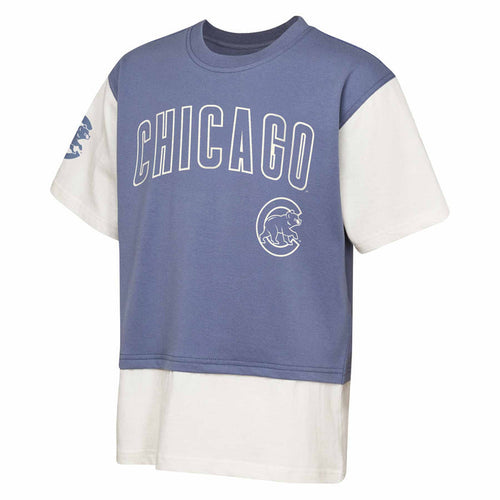 Chicago Cubs Youth Double Run Fashion Short Sleeve T Shirt