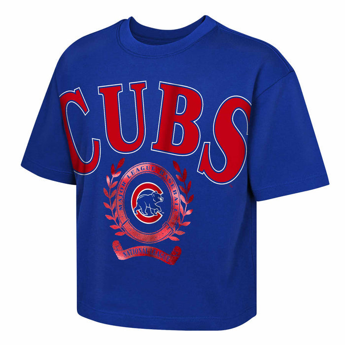 Chicago Cubs Youth Girls Can't Lose Boxy Short Sleeve T Shirt