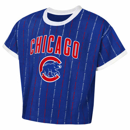 Chicago Cubs Youth Girls Keeper Fashion Short Sleeve T Shirt