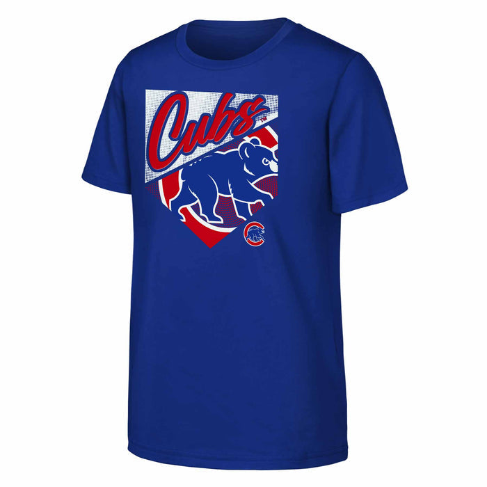 Chicago Cubs Youth Prime Plate Short Sleeve T Shirt