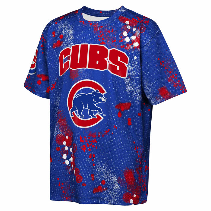 Chicago Cubs Youth Stadium Lights Sublimated Short Sleeve T Shirt