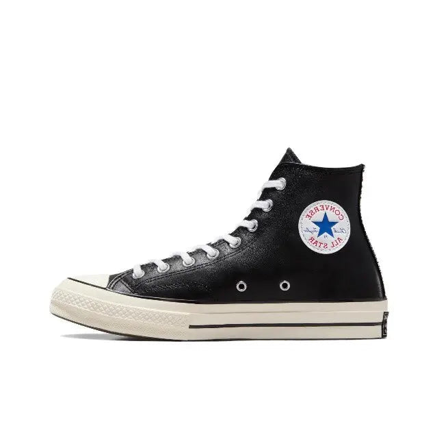 Converse Chuck 70's high-top sneakers, black upper with white laces and All Star patch
