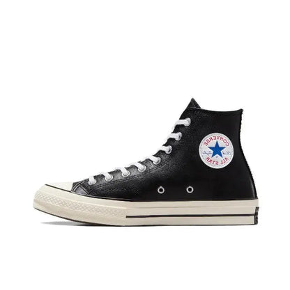 Converse Chuck 70's high-top sneakers, black upper with white laces and All Star patch