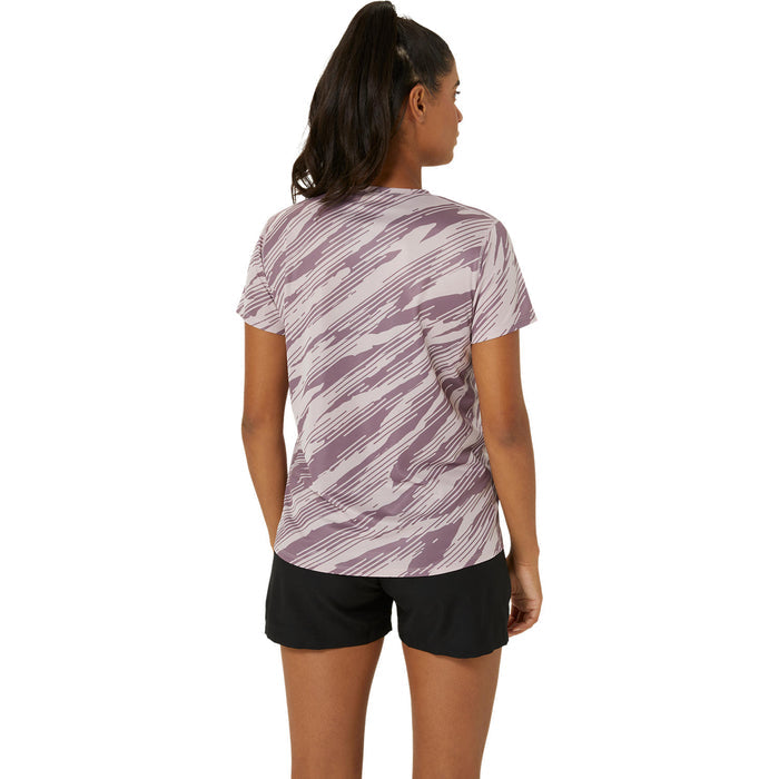 Asics Core All Over Print SS Top Women's - Watershed Rose/Dusty Mauve