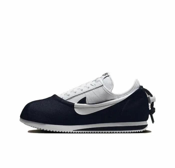 Nike Cortez x Clot sneakers, dark navy and white with lace-up front