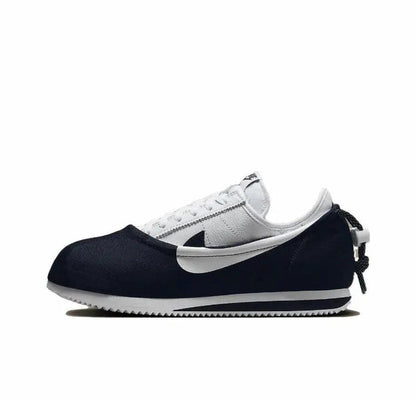 Nike Cortez x Clot sneakers, dark navy and white with lace-up front