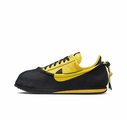 Nike Cortez x Clot low-top sneakers, black with yellow Swoosh
