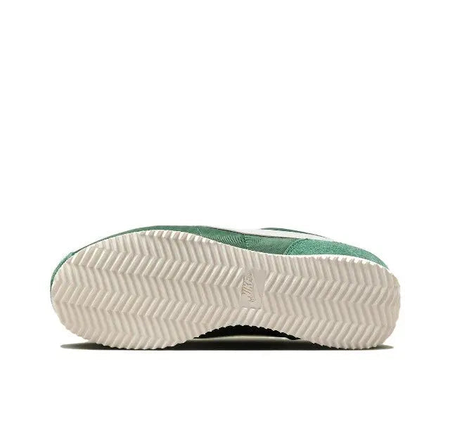 Nike Cortez sneaker outsole with white zigzag tread and dark heel detail.